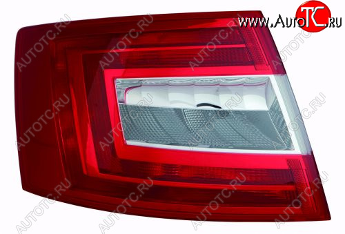 5 549 р. Левый фонарь DEPO Skoda Octavia A7 дорестайлинг лифтбэк (2012-2017)  с доставкой в г. Чебоксары