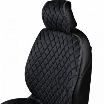 1 879 р. Накидка (2 места Хами) АЛЯСКА ст РОМБ Lord Autofashion FAW J6 СА3250 шасси (2013-2025) (черный, строчка черная)  с доставкой в г. Чебоксары. Увеличить фотографию 3