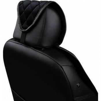 1 879 р. Накидка (2 места Хами) АЛЯСКА ст РОМБ Lord Autofashion FAW J6 СА3250 шасси (2013-2025) (черный, строчка черная)  с доставкой в г. Чебоксары. Увеличить фотографию 4