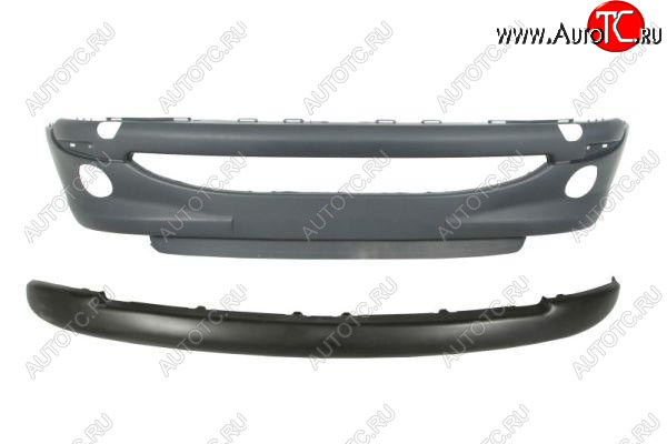 2 399 р. Бампер передний (с отверстиями под ПТФ, Италия) BodyParts Peugeot 206 хэтчбэк 3 дв. 2AC дорестайлинг (1998-2003)  с доставкой в г. Чебоксары