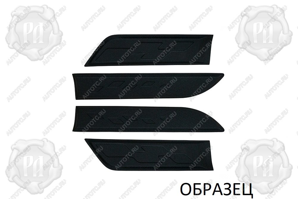 8 159 р. Молдинги на двери (широкие) Русская Артель  Nissan Pathfinder  R51 (2004-2007) дорестайлинг (шагрень)  с доставкой в г. Чебоксары