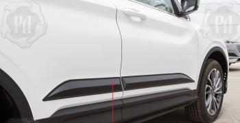 Молдинг двери задний правый Русская Артель Geely Coolray  SX11 (2018-2023) дорестайлинг (шагрень)