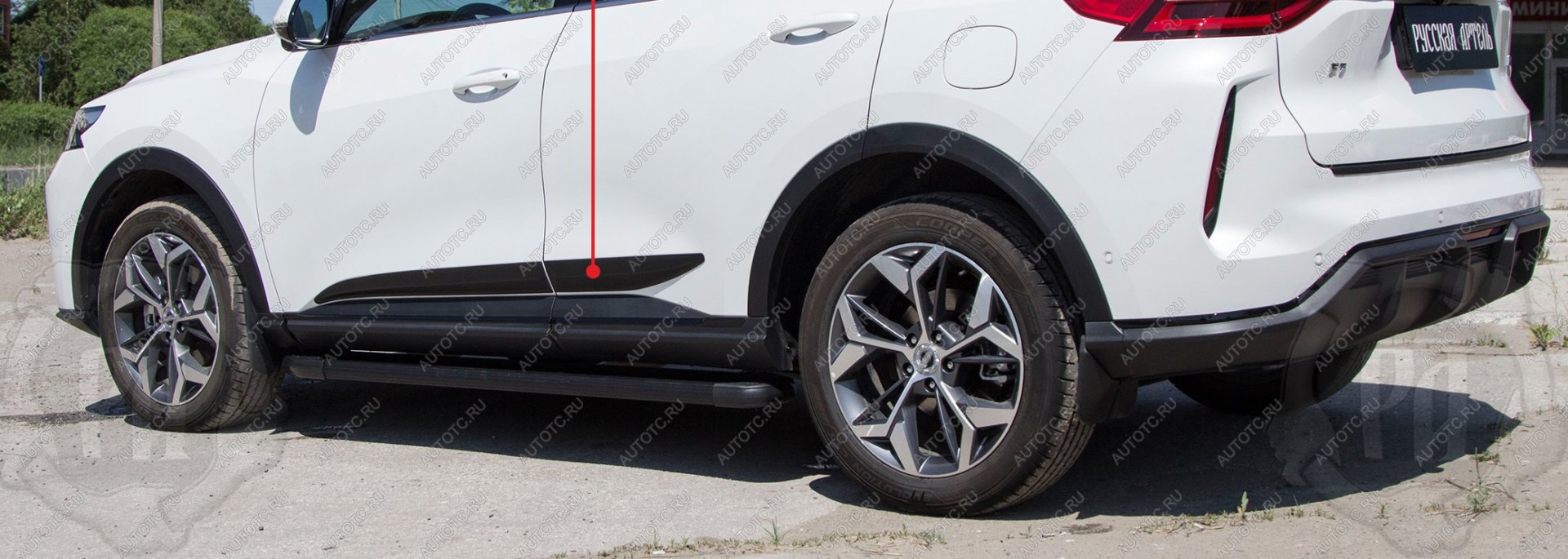 779 р. Молдинг двери задний правый Русская Артель  Haval F7 (2018-2022)  дорестайлинг (глянец под покраску)  с доставкой в г. Чебоксары