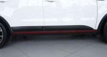 Молдинг двери передний левый Русская Артель KIA Soul  PS (2014-2016) дорестайлинг (шаргень)