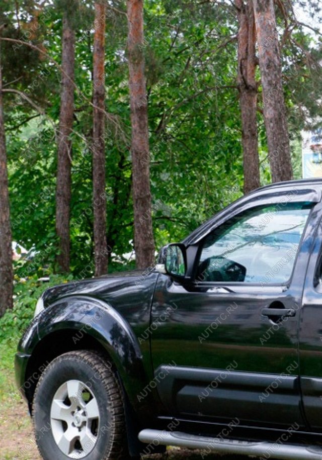 1 579 р. Молдинг двери задний правый широкий Русская Артель  Nissan Navara  2 D40 (2004-2010) дорестайлинг (шагрень)  с доставкой в г. Чебоксары