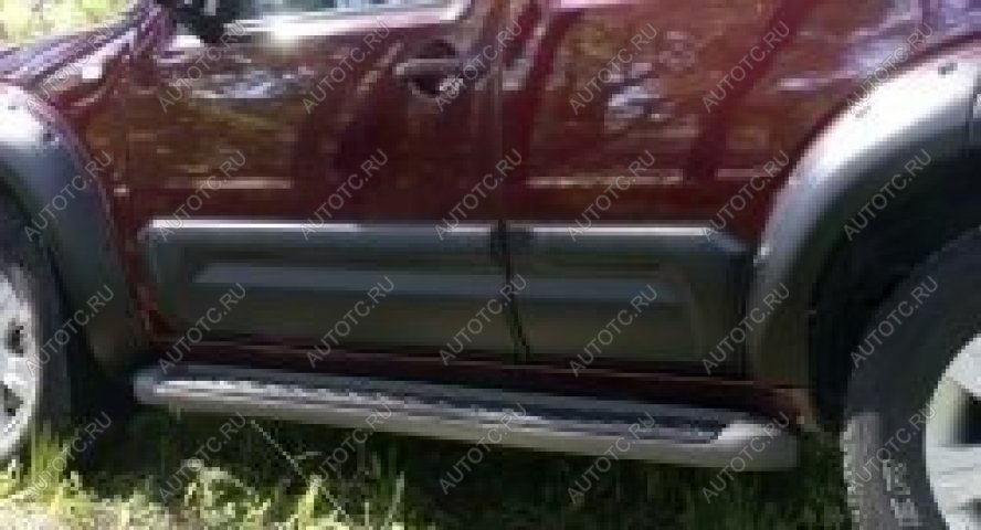 1 279 р. Молдинг двери задний правый широкий Русская Артель  Nissan Pathfinder  R51 (2004-2007) дорестайлинг (шагрень)  с доставкой в г. Чебоксары