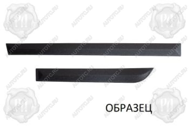 1 089 р. Молдинг на двери передний левый узкий Русская Артель  Nissan Terrano  D10 (2013-2016) дорестайлинг (глянец под покраску)  с доставкой в г. Чебоксары