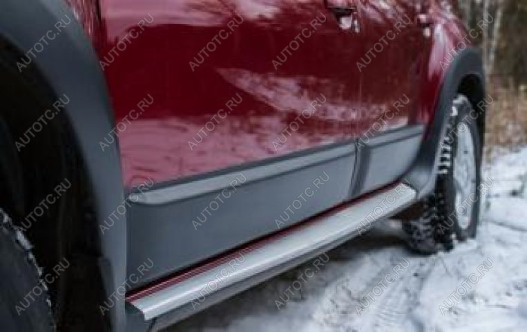 1 979 р. Молдинг двери передний правый Русская Артель  Renault Duster  HS (2010-2015) дорестайлинг (шагрень)  с доставкой в г. Чебоксары
