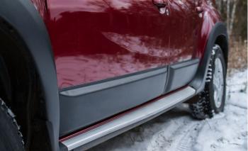 Молдинг двери задний правый Русская Артель Renault Duster  HS (2010-2015) дорестайлинг (шагрень)