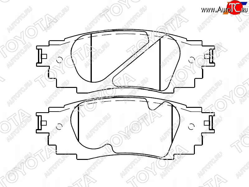 7 999 р. Колодки тормозные задние RH-LH SAT Toyota Camry XV70 дорестайлинг (2017-2021)  с доставкой в г. Чебоксары