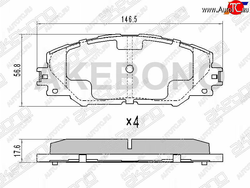 2 899 р. Колодки тормозные перед FL-FR SAT  Toyota RAV4 XA30 5 дв. удлиненный дорестайлинг (2003-2008)  с доставкой в г. Чебоксары