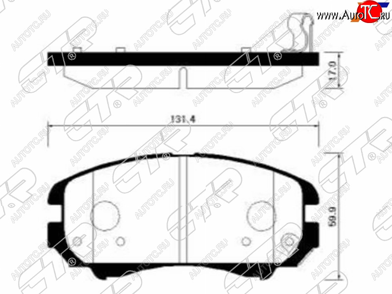 2 179 р. Колодки тормозные перед FR-FL SAT KIA Soul PS рестайлинг (2017-2019)  с доставкой в г. Чебоксары