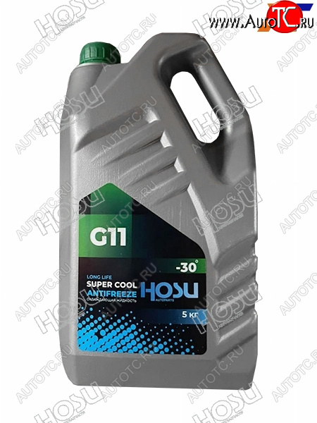 659 р. Антифриз (SUPER COOL G11 5 кг. -30 C Зелёный) HOSU HSCL0011  с доставкой в г. Чебоксары