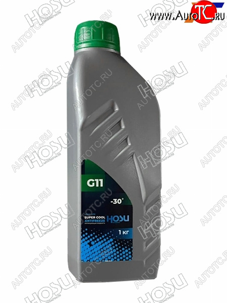 164 р. Антифриз (SUPER COOL G11 1 кг. -30 C Зелёный) HOSU HSCL0010  с доставкой в г. Чебоксары