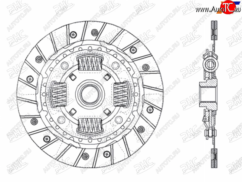 5 599 р. Диск сцепления MAZDA 3 1.3-1.6 04-09                                                                 PHC MZ-40  с доставкой в г. Чебоксары