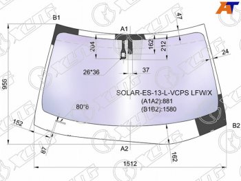 23 399 р. Стекло лобовое (Атермальное Датчик дождя Молдинг) XYG Lexus ES350 XV60 рестайлинг (2015-2018)  с доставкой в г. Чебоксары. Увеличить фотографию 2