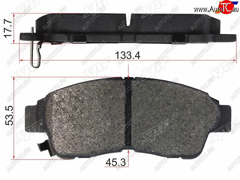 879 р. Колодки тормозные перед FL-FR SAT  Toyota RAV4 XA50 5 дв. дорестайлинг (2018-2025)  с доставкой в г. Чебоксары