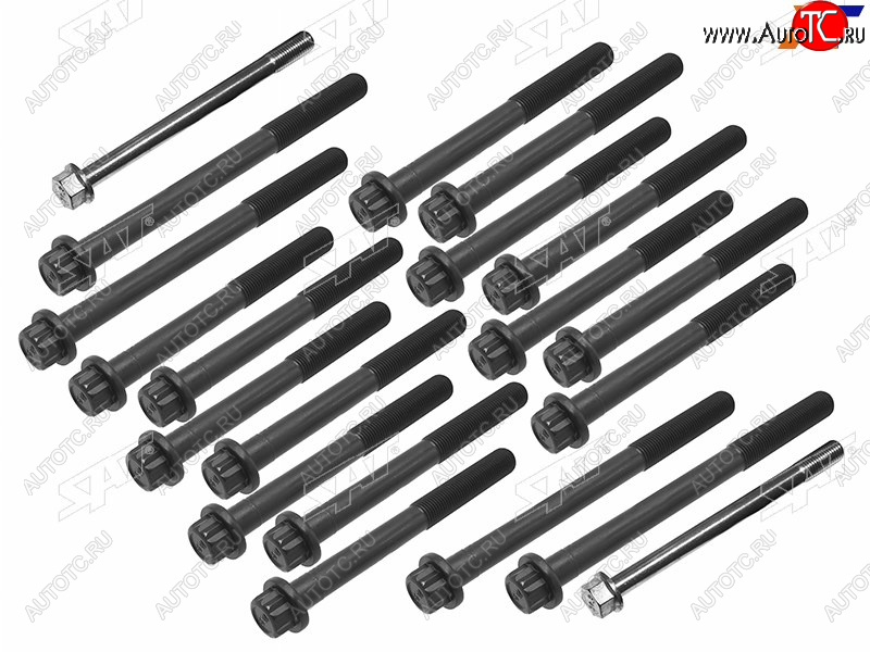 3 199 р. Болт ГБЦ (комплект4M41/4M42) SAT  Mitsubishi Montero ( V60,  V90) - Pajero ( 3 V70,  3 V60,  4 V90,  4 V80)  с доставкой в г. Чебоксары
