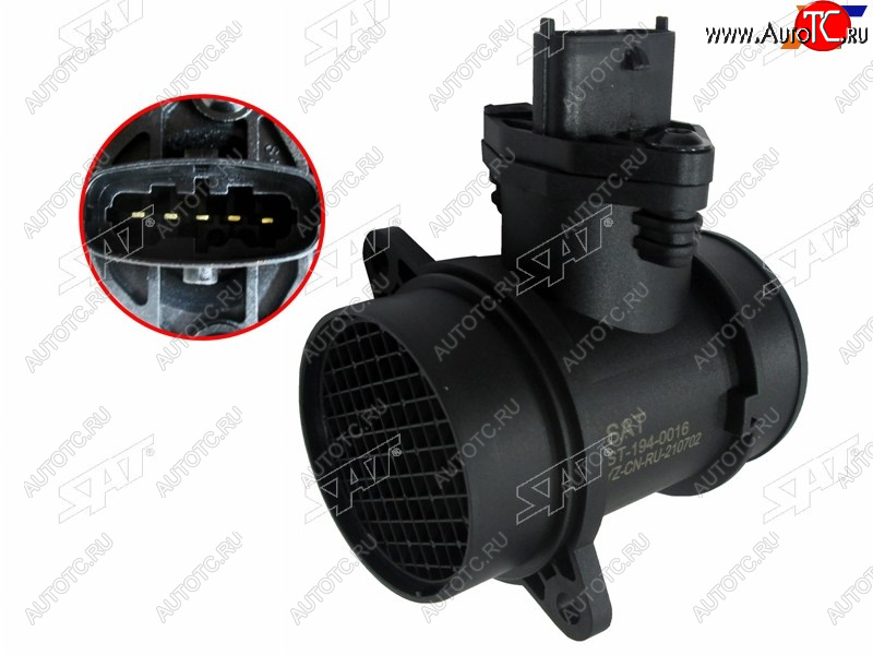 2 559 р. Датчик расхода воздуха HYUNDAI ACCENT 00-15 HYUNDAI GETZ 02-06 SAT ST-194-0016  с доставкой в г. Чебоксары
