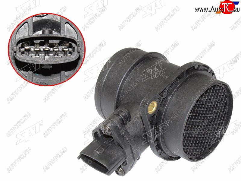 2 349 р. Датчик массового расхода воздуха LADA KALINA 04-13 PRIORA 08-15 GAZEL 94-02 SOBOL 97-13 VOLGA 07 SAT ST-194-0059  с доставкой в г. Чебоксары