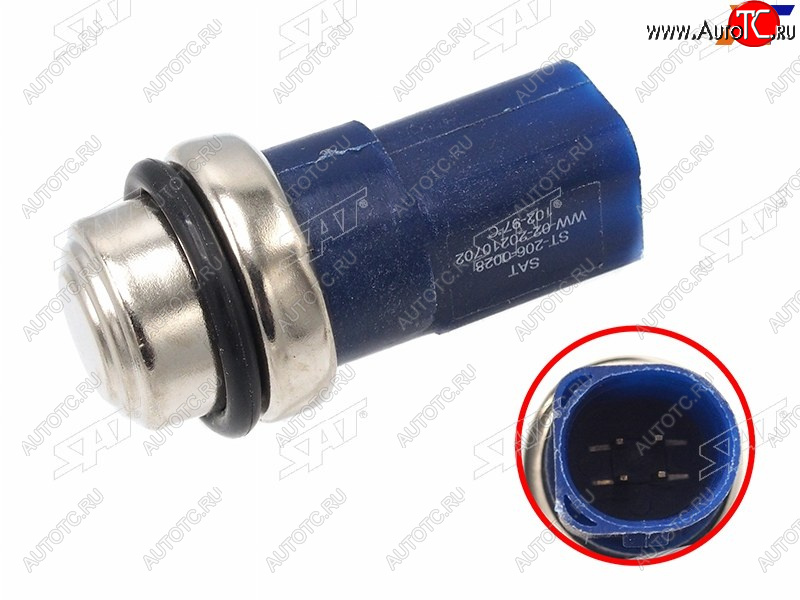 299 р. Датчик температуры ОЖ AUDI A4 94-04 A6 97-05 VW PASSAT 94-05 SAT ST-206-0028  с доставкой в г. Чебоксары