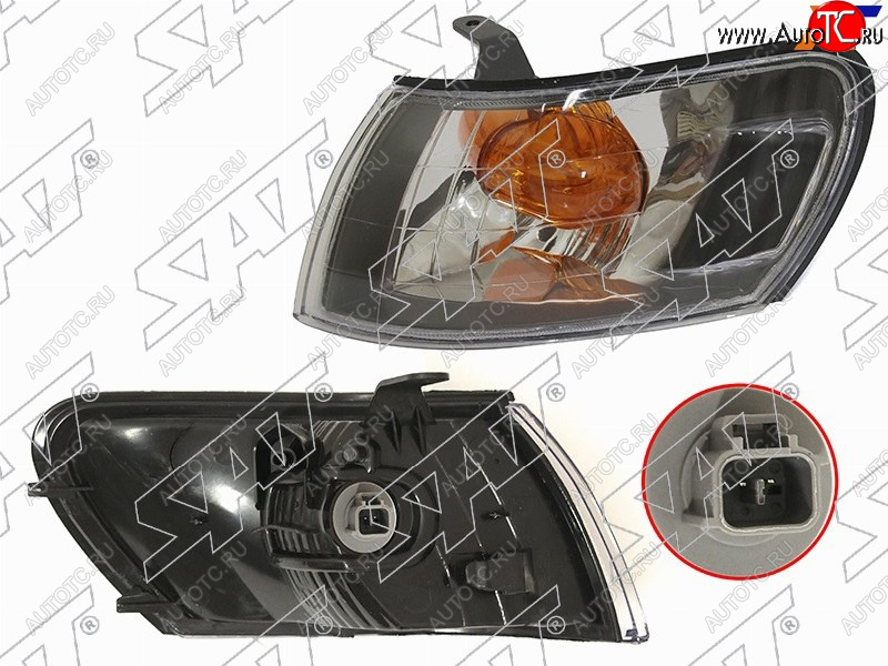 959 р. Габарит TOYOTA COROLLA 97-02 LH черный хрусталь SAT ST-212-15D8BL, st21215d8bl SAT ST-212-15D8BL  с доставкой в г. Чебоксары