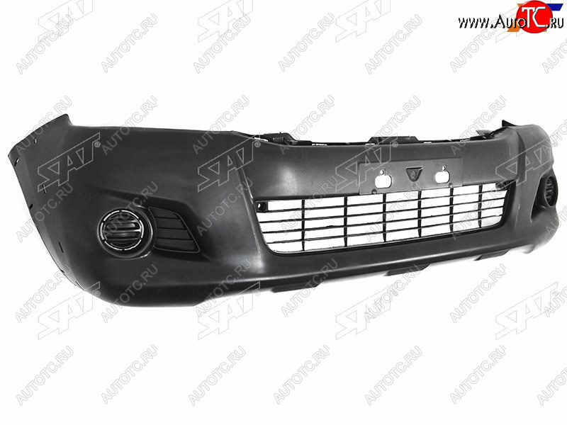 4 649 р. Бампер передний с решёткой, под расширители SAT   Toyota Hilux  AN20,AN30 (2011-2016)  2-ой рестайлинг  с доставкой в г. Чебоксары