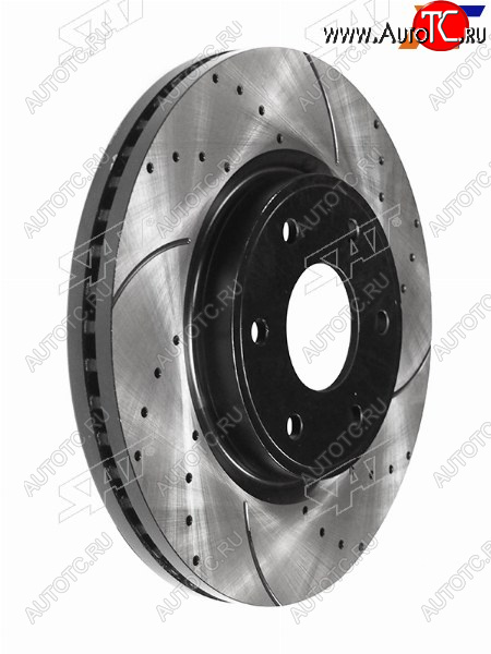 15 599 р. Диски тормозные передние перфорированный Ø358mm SAT Nissan Patrol 6 Y62 рестайлинг (2014-2017)  с доставкой в г. Чебоксары