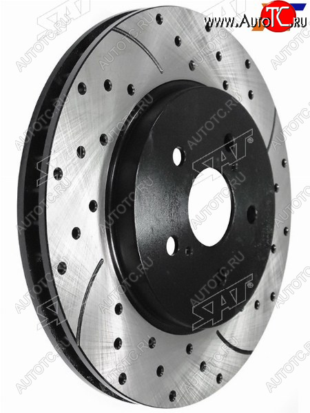 9 199 р. Диски тормозные передние перфорированные Ø299mm SAT Toyota Harrier XU60 дорестайлинг (2013-2017)  с доставкой в г. Чебоксары