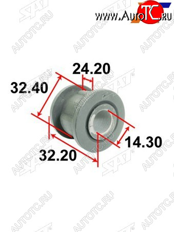 193 р. Втулка рулевой рейки Toyota Land Cruiser (J100) 98-07  Lexus LX 98-07  Toyota Land Cruiser Cygnus SAT ST-45522-60010  с доставкой в г. Чебоксары