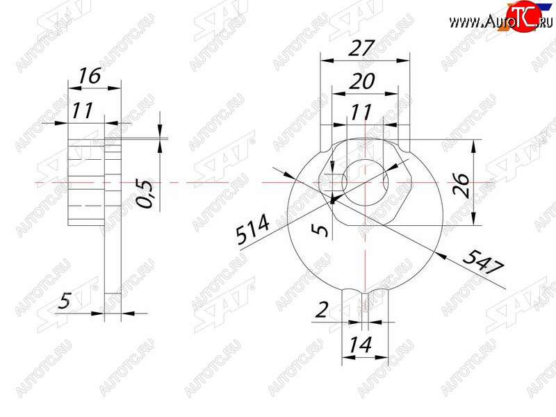 233 р. Гайка эксцентрика нижнего рычага TOYOTA FJ CRUISERSURFLAND CRUISERPRADOLEXUS GXLX470 98- SAT ST-48198-60011  с доставкой в г. Чебоксары