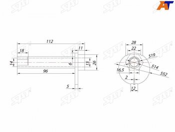 399 р. Болт эксцентрика TOYOTA 4RUNNERFJ CRUISERHILUX SURFLAND CRUISER PRADOLEXUS GX470 02- SAT ST-48409-60020  с доставкой в г. Чебоксары. Увеличить фотографию 2