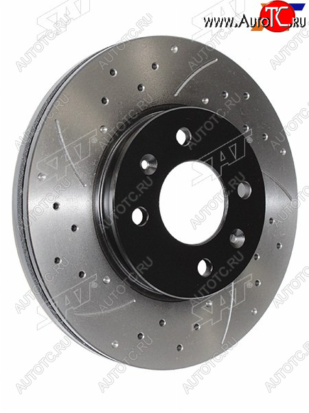 5 249 р. Диски тормозные передние Ø256mm SAT KIA Rio 3 QB хэтчбек 5 дв. дорестайлинг (2011-2015)  с доставкой в г. Чебоксары