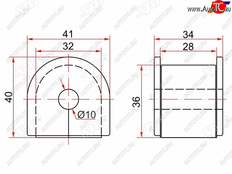 184 р. Втулка стабилизатора заднего LH=RH SAT  Honda HR-V ( GH1,GH2,  GH3, GH4,  GH1, GH2) (1998-2005) дорестайлинг 3 дв., дорестайлинг 5 дв., рестайлинг 3 дв., рестайлинг 5 дв.  с доставкой в г. Чебоксары