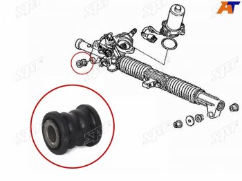 175 р. Втулка рулевой рейки Honda Civic 00-06  Civic Ferio 00-05  Fit 01-07  Mobilio 01-08 SAT ST-53010-S5S-000B  с доставкой в г. Чебоксары. Увеличить фотографию 2