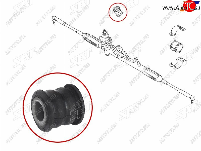 270 р. Втулка рулевой рейки Nissan AD 99-02  Almera 00-06  Sunny 98-04  Wingroad 99-05 SAT ST-54444-6M000B  с доставкой в г. Чебоксары