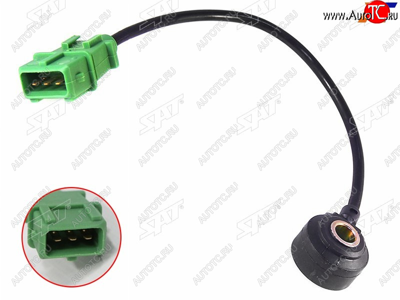 519 р. Датчик детонации CITROEN C5C6 05-C8 02-PEUGEOT306406407 04-807 02-Renault Clio IILaguna 01- SAT ST-5946.22  с доставкой в г. Чебоксары