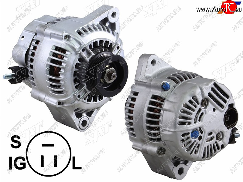 6 249 р. Генератор TOYOTA SOARERSUPRA 3.0 87-93MARK II 2.0 87-97 1GFE7MGTE 12V 80A                         SAT ST-85-0100  с доставкой в г. Чебоксары
