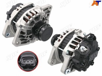 11 899 р. Генератор HYUNDAI I30 12-17IX20 15-19KIA RIO 12-15CEED 1.41.6 12-18 G4F# 12V 90A                 SAT ST-85-0056  с доставкой в г. Чебоксары. Увеличить фотографию 2