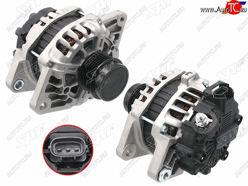 11 899 р. Генератор HYUNDAI I30 12-17IX20 15-19KIA RIO 12-15CEED 1.41.6 12-18 G4F# 12V 90A                 SAT ST-85-0056  с доставкой в г. Чебоксары