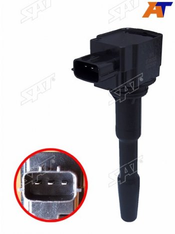 1 699 р. Катушка зажигания NISSAN JUKE F15 1.2PULSAR VII N17 1.2QASHKAI II J11RENAULT CAPTUR H5J5 0.91.2 SAT ST-86-0028  с доставкой в г. Чебоксары. Увеличить фотографию 3
