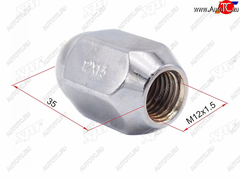 96 р. Гайка колесная TOYOTA SAT ST-90942-01081  с доставкой в г. Чебоксары