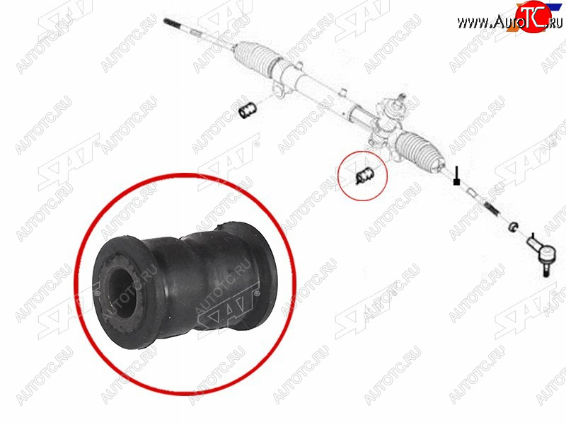 329 р. Втулка рулевой рейки Chevrolet Captiva 06-15  Opel Antara 06-15  Daewoo Winstorm 06-10 SAT ST-93743424B  с доставкой в г. Чебоксары