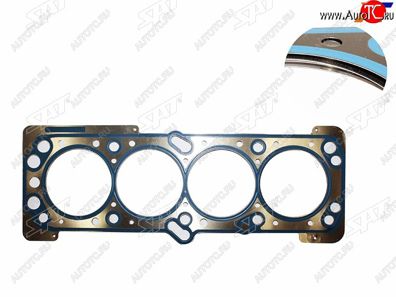 579 р. Прокладка ГБЦ 1.41.6 F14D3F16D3 (металл) SAT Chevrolet Lacetti хэтчбек (2002-2013)  с доставкой в г. Чебоксары