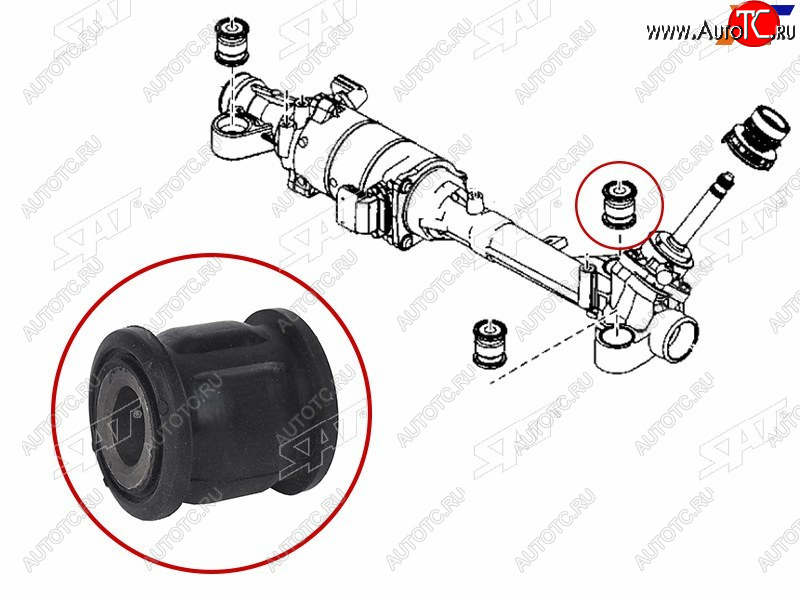196 р. Втулка рулевой рейки Mazda 6 07-12  Atenza 07-12 SAT ST-GDK6-32-123B  с доставкой в г. Чебоксары