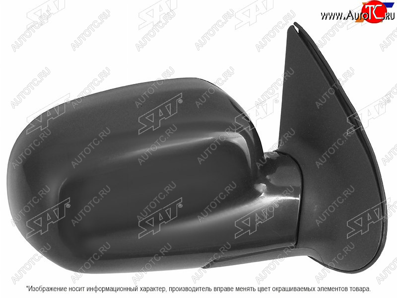 4 649 р. Боковое правое зеркало (складное, 5 контактов) SAT  Hyundai Santa Fe  SM (2000-2012) (неокрашенное)  с доставкой в г. Чебоксары