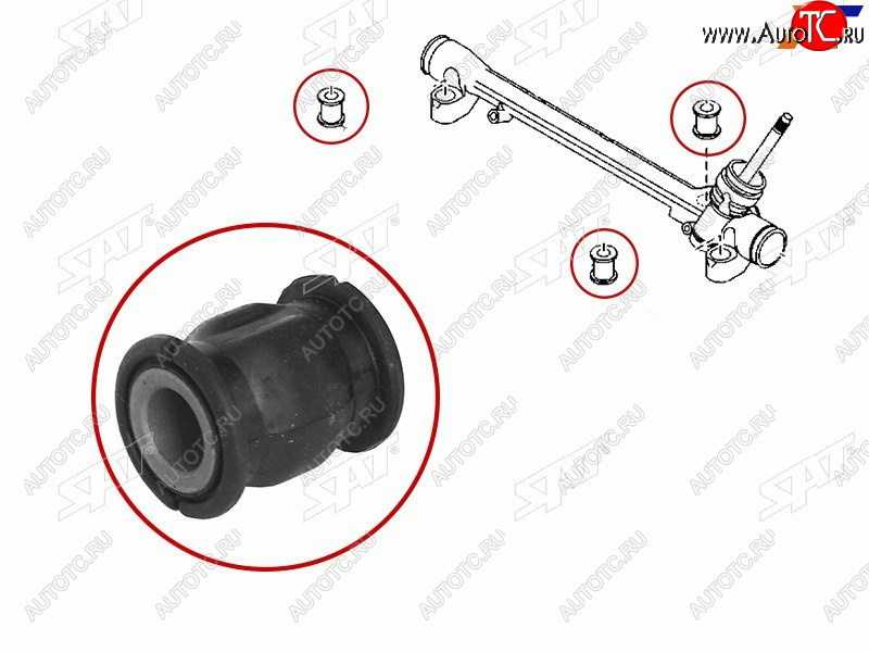 184 р. Втулка рулевой рейки Mazda 3 13-19  6 12-  CX-5 11-17 SAT ST-KD31-32-123B  с доставкой в г. Чебоксары