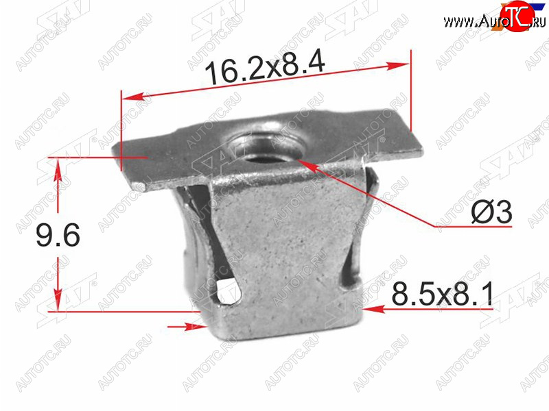 26 р. Гайка-фиксатор металлическая GM (1 шт.) SAT ST-M12644  с доставкой в г. Чебоксары