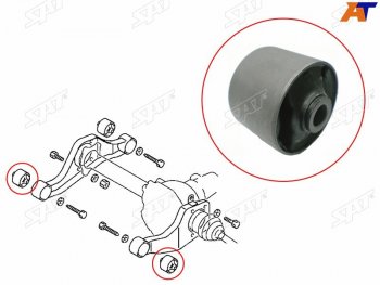 369 р. Сайлентблок подушки переднего дифференциала FR SAT Mitsubishi Delica D:2 2 (2015-2025)  с доставкой в г. Чебоксары. Увеличить фотографию 2