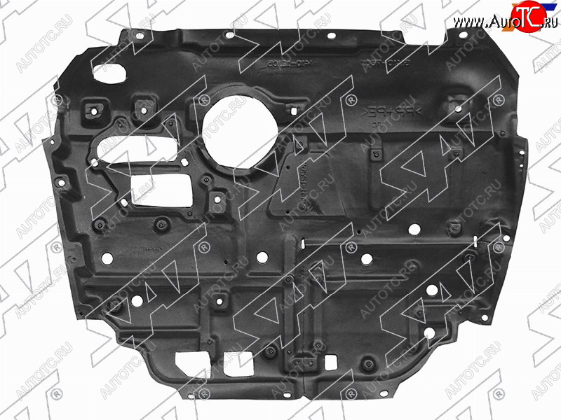 1 229 р. Защита картера двигателя SAT  Toyota Prius ( XW30,  Alfa лифтбек) (2009-2016) дорестайлинг, рестайлинг, рестайлинг лифтбэк  с доставкой в г. Чебоксары